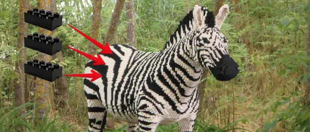 lego zebra