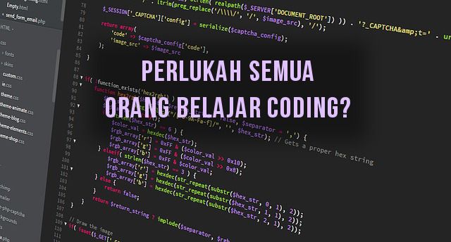 perlukah semua orang belajar coding