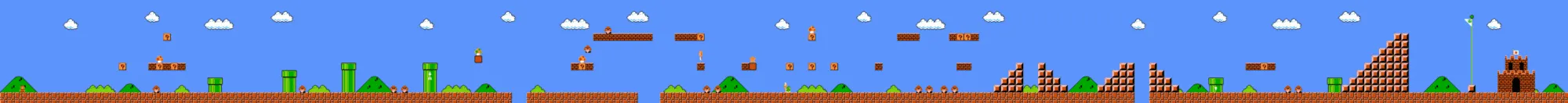 satu level dalam super mario bros
