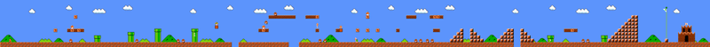 satu level dalam super mario bros