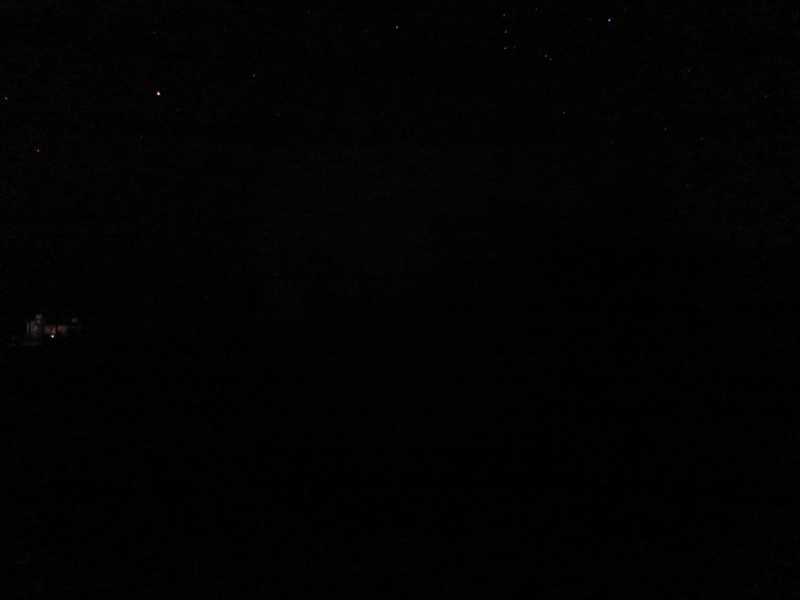 malam di bawah cahaya lampu jalan